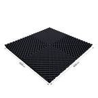 BLACK VENTED FLOOR TILES SIX PACK 40cm x 40cm x 1.8cm