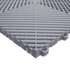 LIGHT GREY VENTED FLOOR TILES SIX PACK 40cm x 40cm x 1.8cm