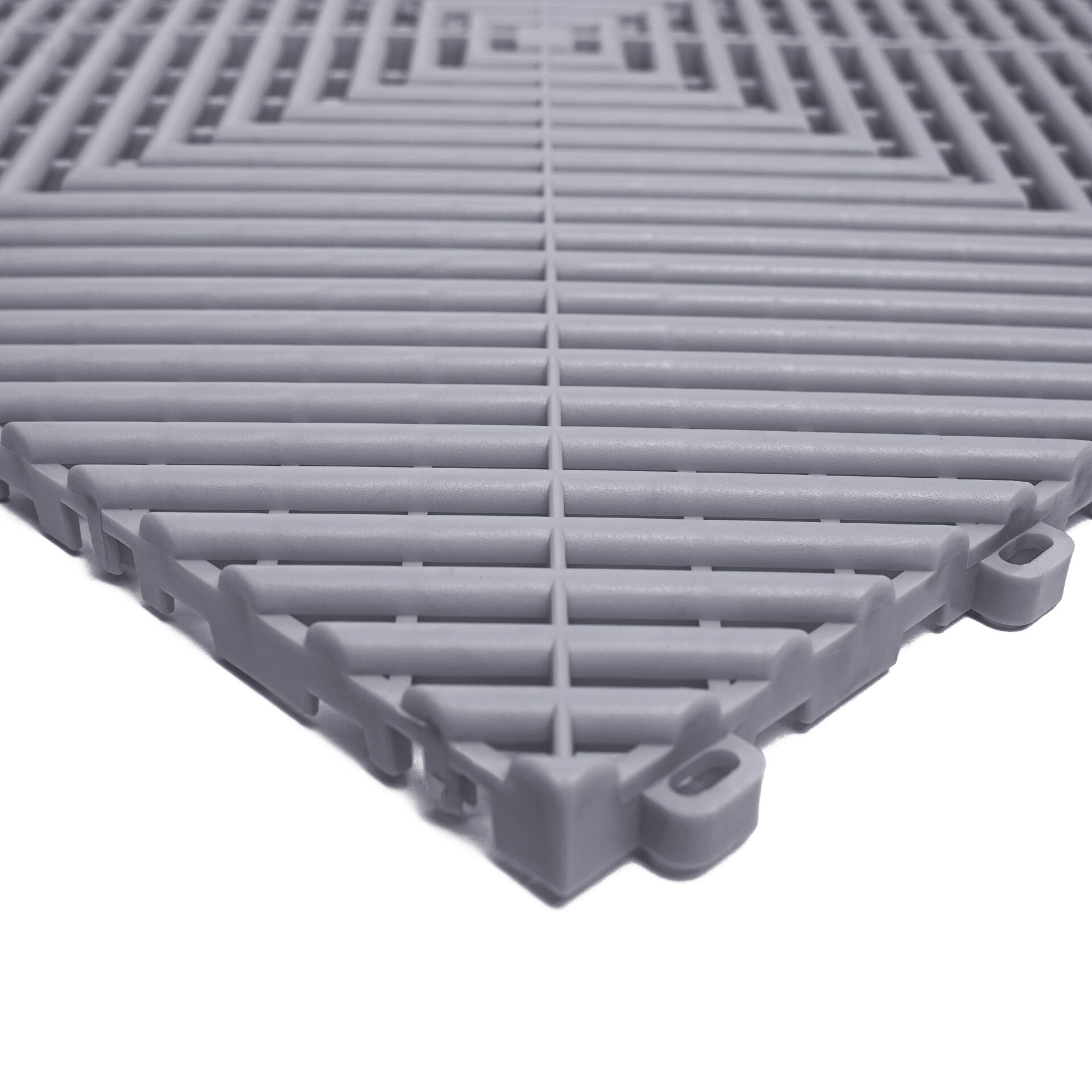 LIGHT GREY VENTED FLOOR TILES SIX PACK 40cm x 40cm x 1.8cm