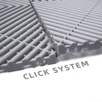 LIGHT GREY VENTED FLOOR TILES SIX PACK 40cm x 40cm x 1.8cm