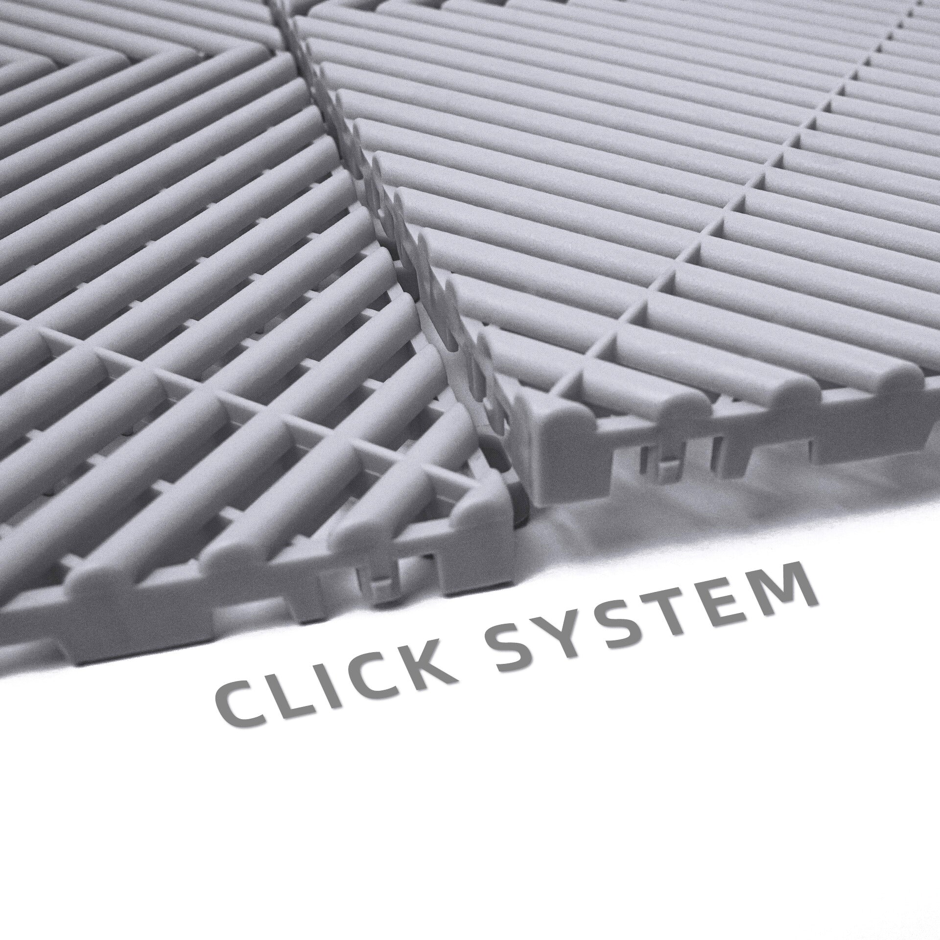 LIGHT GREY VENTED FLOOR TILES SIX PACK 40cm x 40cm x 1.8cm