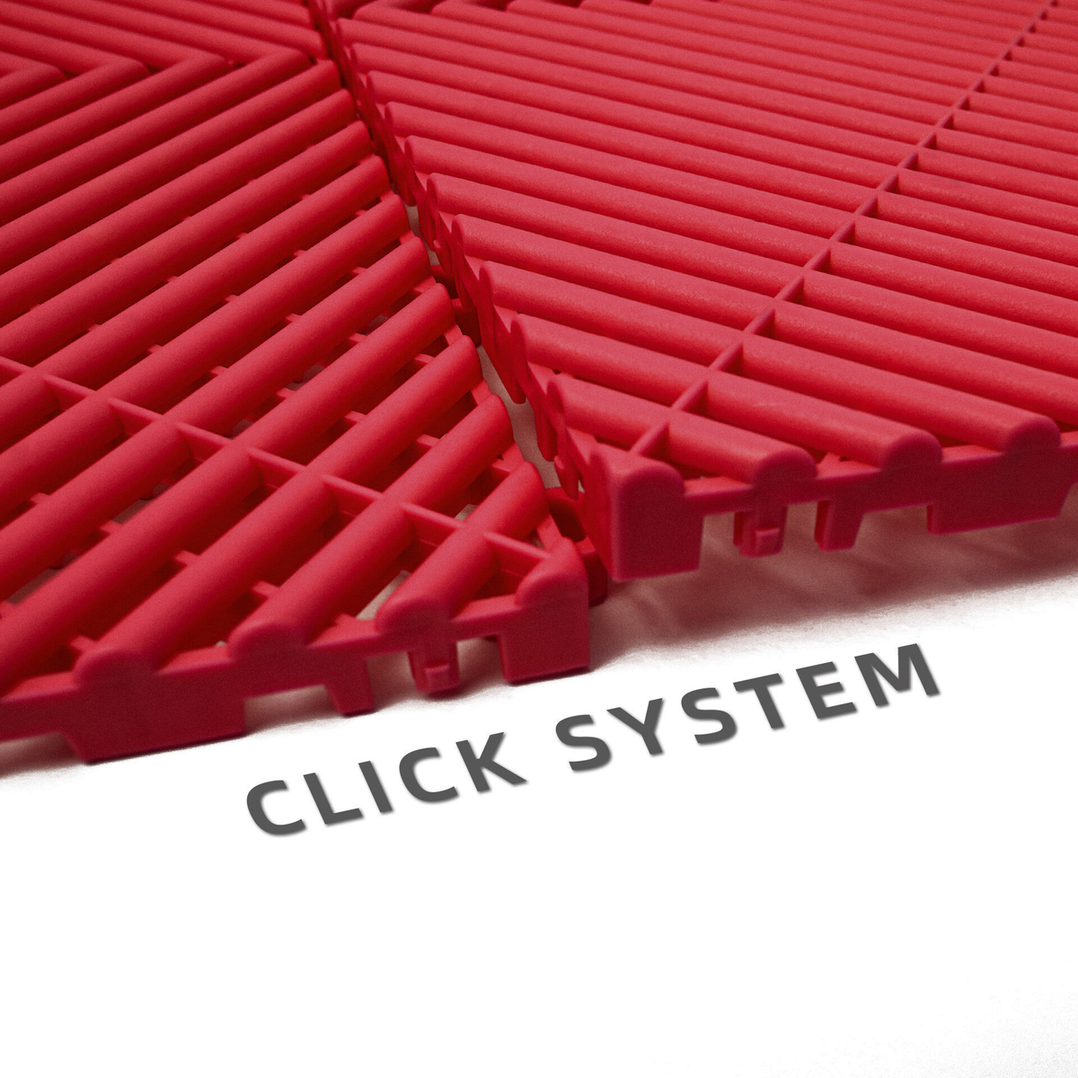 Single Red Tile Red Vented Garage Floor Tile | Single 40x40cm | UK – Garage Tile PitStop