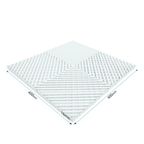 WHITE VENTED FLOOR TILES SIX PACK 40cm x 40cm x 1.8cm