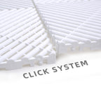 WHITE VENTED FLOOR TILES SIX PACK 40cm x 40cm x 1.8cm